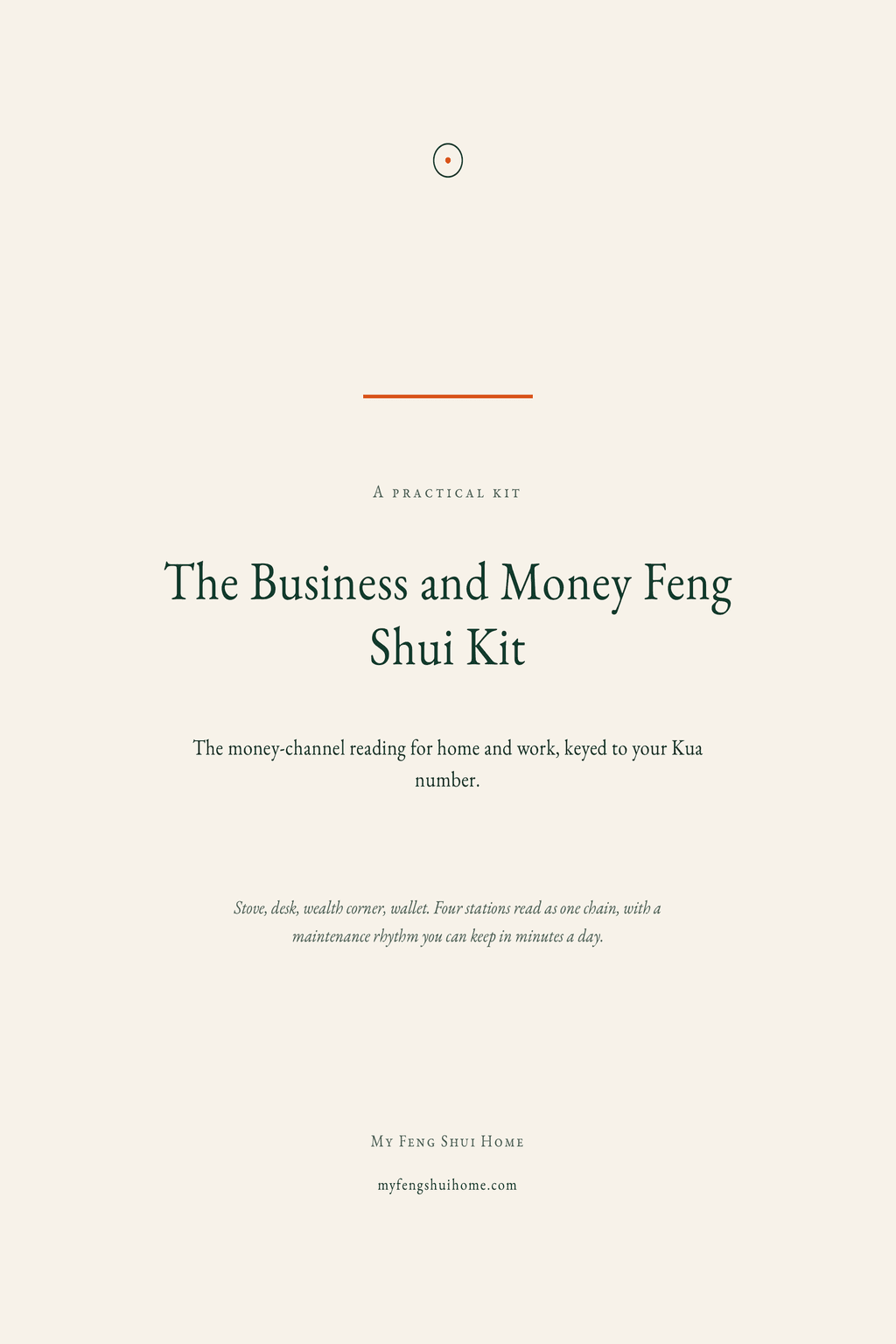 Business and Money Feng Shui Kit, front cover.