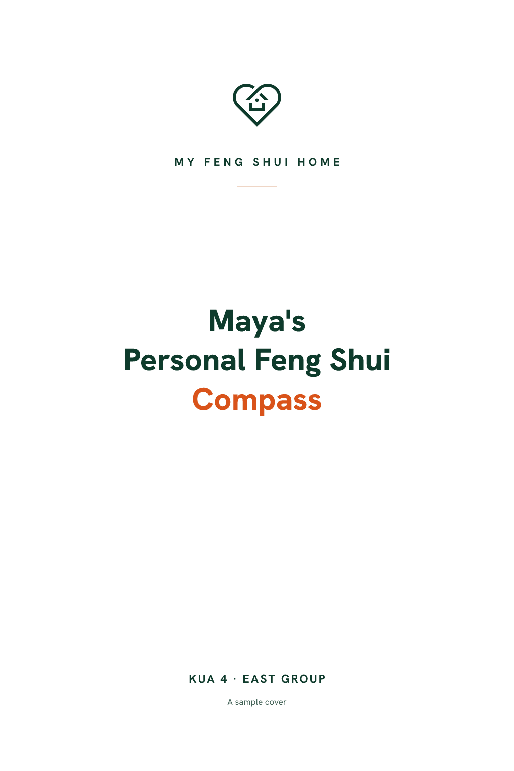 Personal Feng Shui Compass, sample cover.